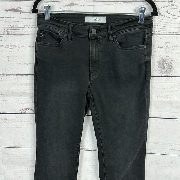 Kancan Womens Jeans size 28 Black Midrise inseam 28 Bootcut Stretch - Picture 2 of 10